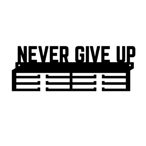 Wieszak na medale – Never give up