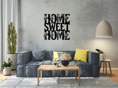 Dekoracja ścienna - home sweet home -